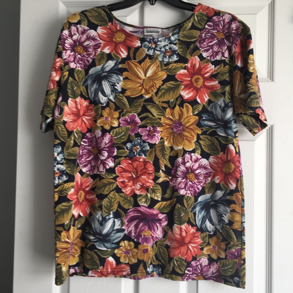 Basic Editions floral top